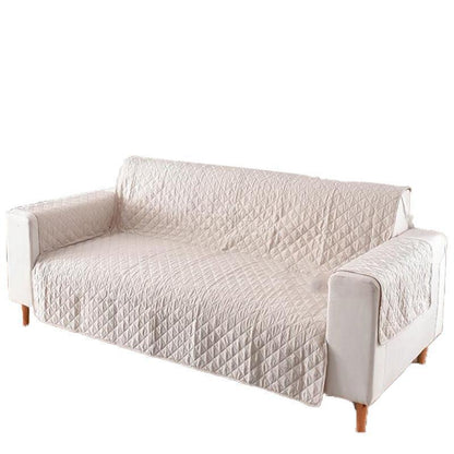 190x195cm Seater Pet Sofa Protector Cover Quilted Couch Covers Lounge Slipcover - Beige - Mekamart Australia