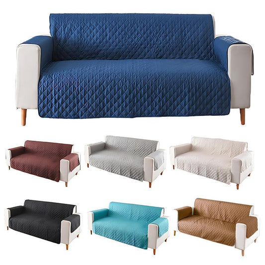 130X195cm Seater Pet Sofa Protector Cover Quilted Couch Covers Lounge Slipcover - Blue - Mekamart Australia