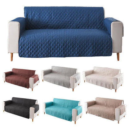 190x195cm Seater Pet Sofa Protector Cover Quilted Couch Covers Lounge Slipcover - Coffee - Mekamart Australia