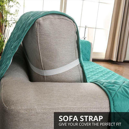 190x195cm Seater Pet Sofa Protector Cover Quilted Couch Covers Lounge Slipcover - Coffee - Mekamart Australia
