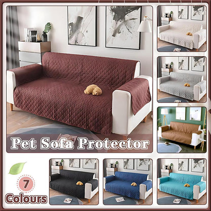 130X195cm Seater Pet Sofa Protector Cover Quilted Couch Covers Lounge Slipcover - Lake Blue - Mekamart Australia