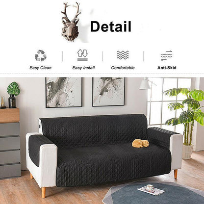 130X195cm Seater Pet Sofa Protector Cover Quilted Couch Covers Lounge Slipcover - Grey - Mekamart Australia