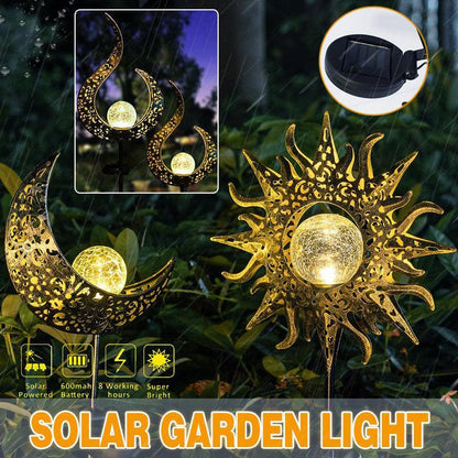 Solar Lights LED Garden Decor Outdoor Path Lights Lawn Light Lantern Lamp - 1X Flame - Mekamart Australia