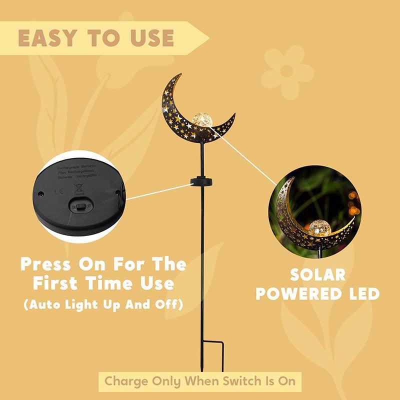 Solar Lights LED Garden Decor Outdoor Path Lights Lawn Light Lantern Lamp - 1X Flame - Mekamart Australia