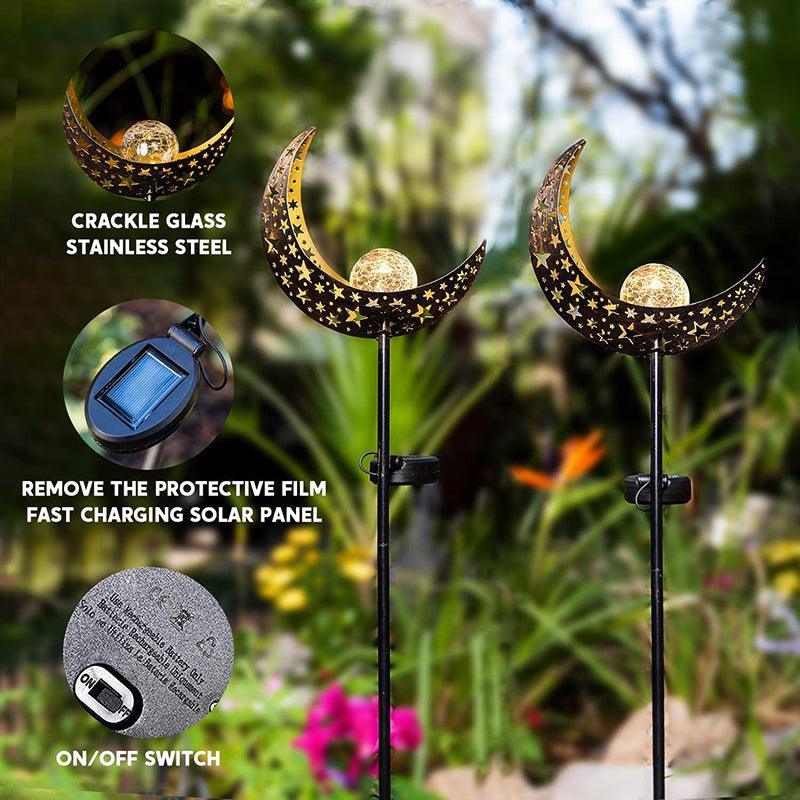 Solar Lights LED Garden Decor Outdoor Path Lights Lawn Light Lantern Lamp - 1X Flame - Mekamart Australia