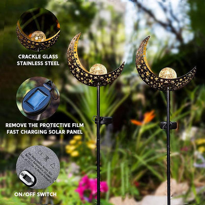 Solar Lights LED Garden Decor Outdoor Path Lights Lawn Light Lantern Lamp - 1X Flame - Mekamart Australia