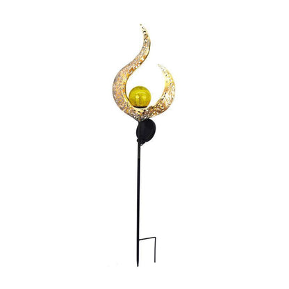 Solar Lights LED Garden Decor Outdoor Path Lights Lawn Light Lantern Lamp - 1X Flame - Mekamart Australia