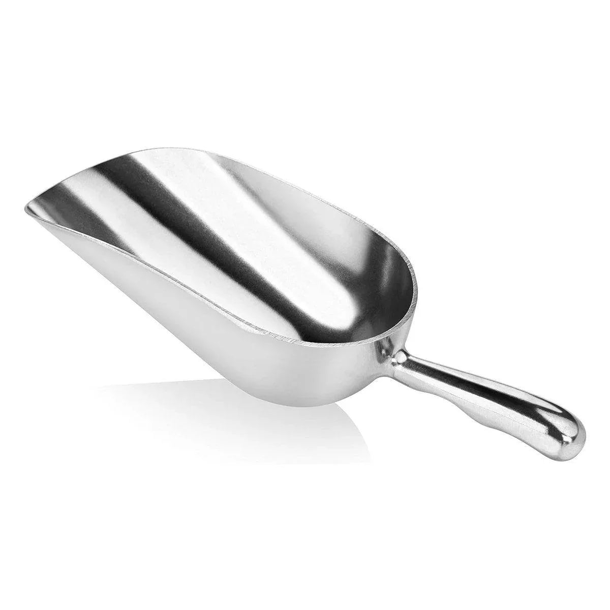 4 Sizes Aluminum Alloy Ice Shovel Flour Rice Scoop Multipurpose Kitchen Tool - L - Mekamart Australia