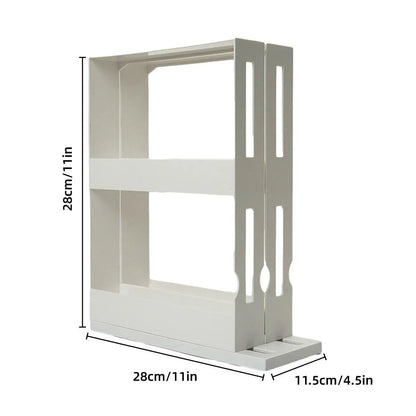 Rotating Spice Rack Kitchen Organizer Food Storage Rack Spice Organizer Stand - Mekamart Australia