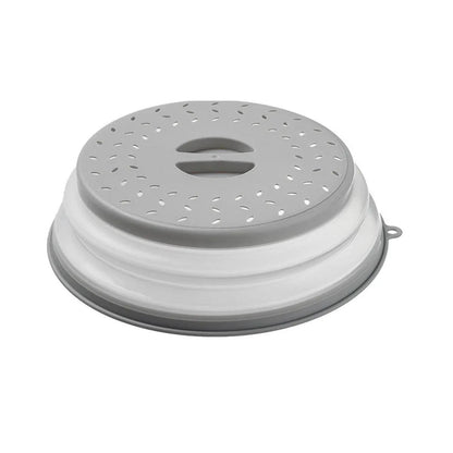 Multifunctional Microwave Oven Food Cover Heat Resistant Folding Splash Guard - Grey - Mekamart Australia