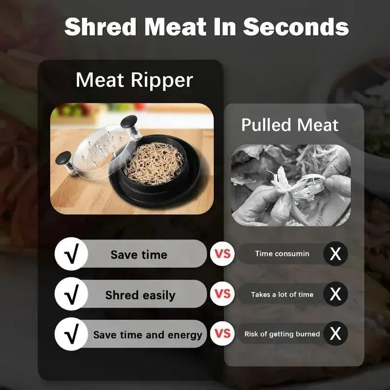 Chicken Breast Shredder Meat Mincer Tear Shredder Handheld Mincing Tool Kitchen - Red - Mekamart Australia