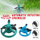 Small Disc Sprinkler 360 Degree Rotating Garden Sprayer Three Prong Spray Water - Blue - Mekamart Australia