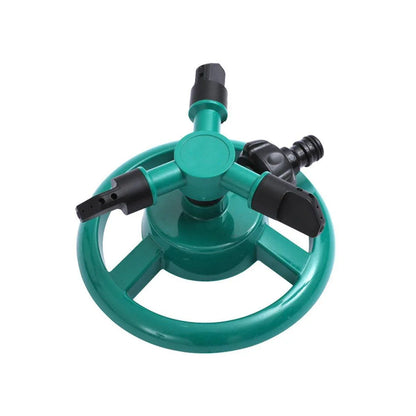 Small Disc Sprinkler 360 Degree Rotating Garden Sprayer Three Prong Spray Water - Blue - Mekamart Australia