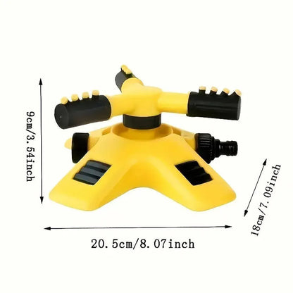360 Degree Rotating Yellow Sprinkler Automatic Lawn Garden Watering System Villa - Mekamart Australia