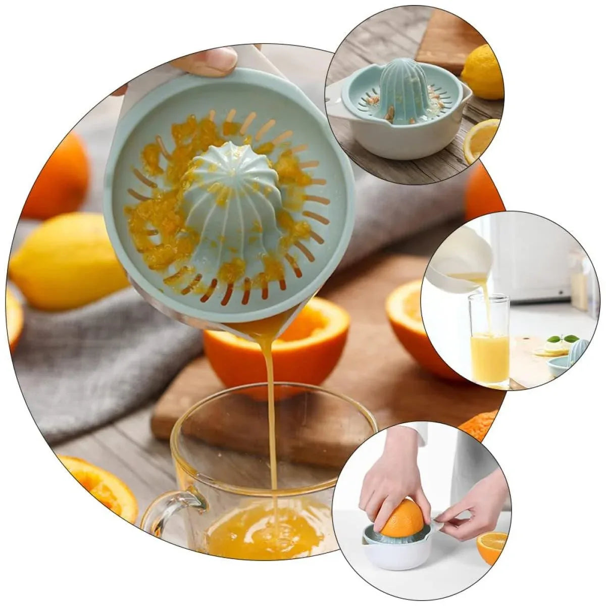 2PCS Home Use Lemon Press Manual Juicer Portable Citrus Squeezer - Mekamart Australia