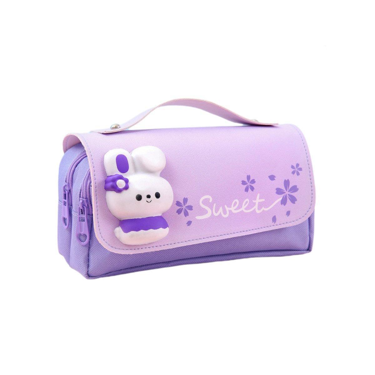 Functional Pencil Case Stationery Bag Pen Holder Storage Organizer for School - 01 - Mekamart Australia