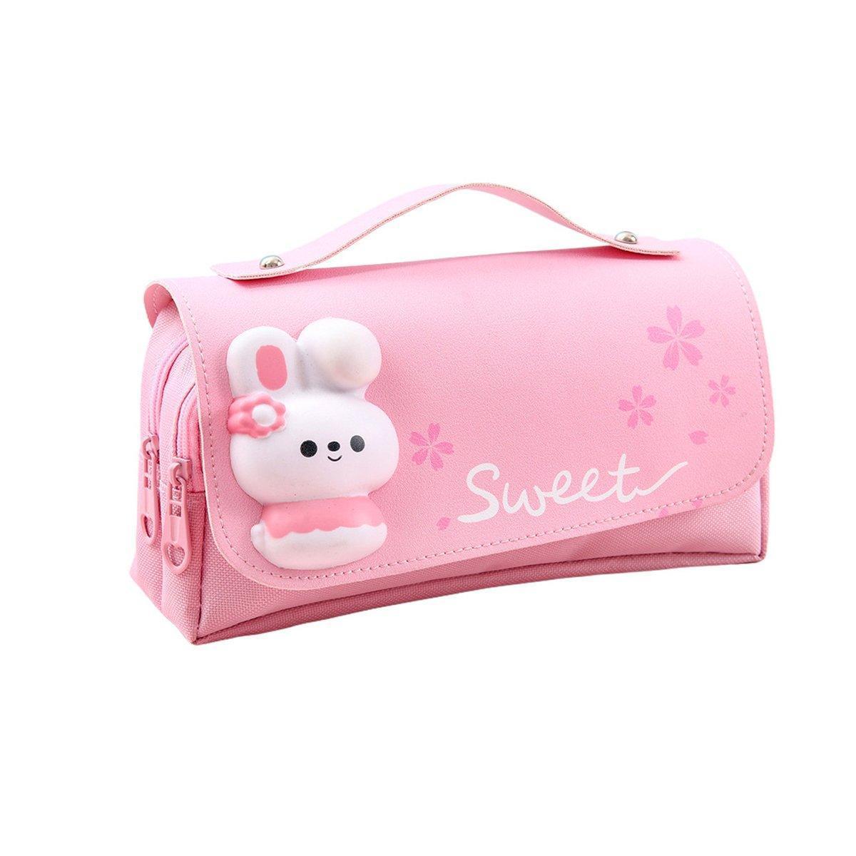 Functional Pencil Case Stationery Bag Pen Holder Storage Organizer for School - 01 - Mekamart Australia