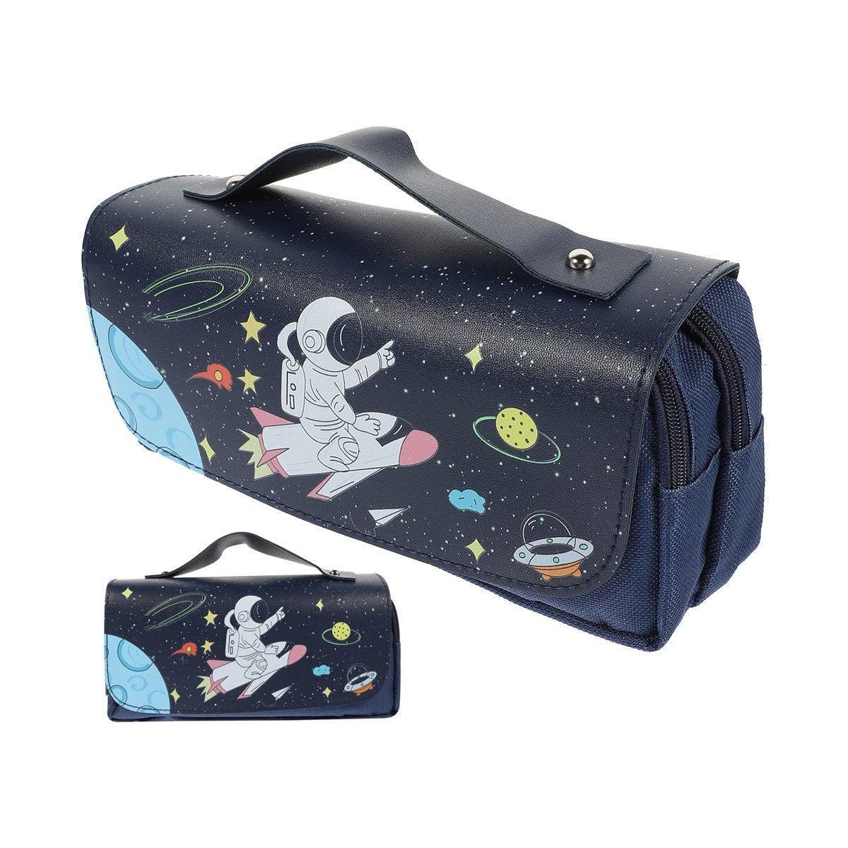Functional Pencil Case Stationery Bag Pen Holder Storage Organizer for School - 01 - Mekamart Australia
