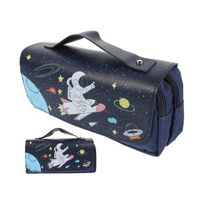 Functional Pencil Case Stationery Bag Pen Holder Storage Organizer for School - 01 - Mekamart Australia