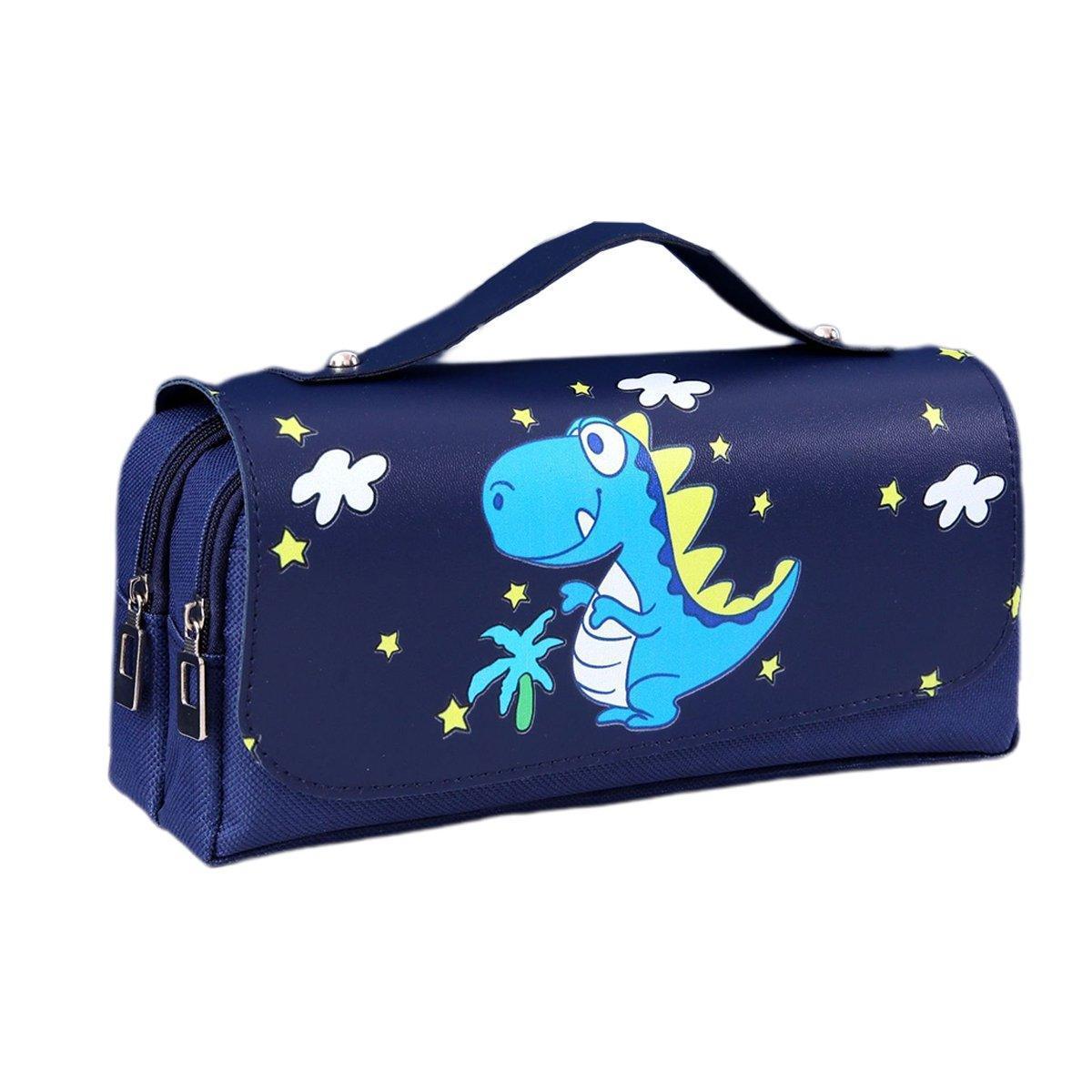 Functional Pencil Case Stationery Bag Pen Holder Storage Organizer for School - 01 - Mekamart Australia