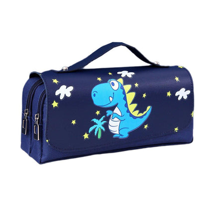 Functional Pencil Case Stationery Bag Pen Holder Storage Organizer for School - 01 - Mekamart Australia