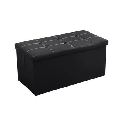 Multifunctional Foldable Storage Stool with Lid 110L Capacity Space Saving