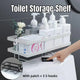 Storage Rack 1Tier Space Saver Over The Toilet Steel Bathroom Shelf Organizer - White - Mekamart Australia