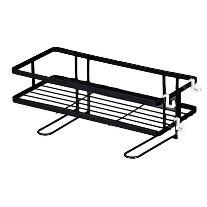 Storage Rack 1Tier Space Saver Over The Toilet Steel Bathroom Shelf Organizer - White - Mekamart Australia