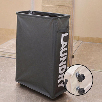 Large Foldable Laundry Washing Clothes Storage Bag Hamper Basket Bin Organiser - Black