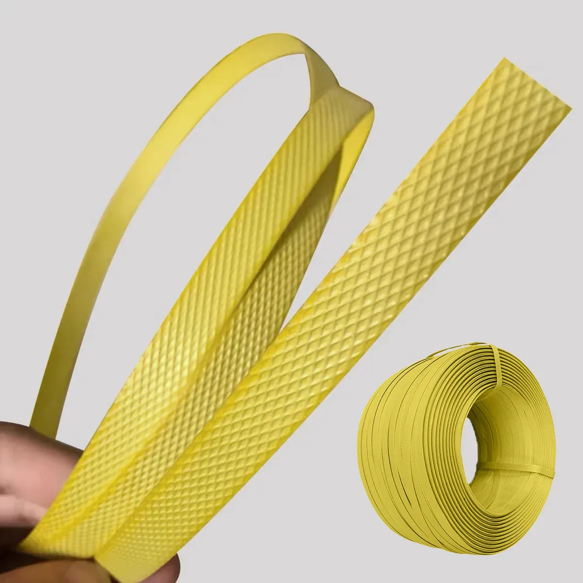 Packing Strap Roll 15MM Heavy Duty Binding Band Plastic Strapping for Packaging - Black