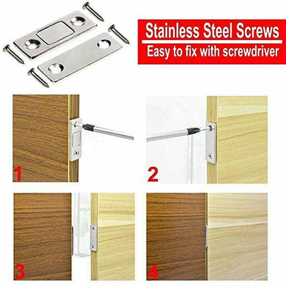 8Pcs Strong Magnetic Door Catch Ultra Thin For Door Cabinet Cupboard Glass Latch
