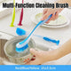 Multi Functional Long Handle Cleaning Brush Vertical Suction Kitchen Brush - Red - Mekamart Australia