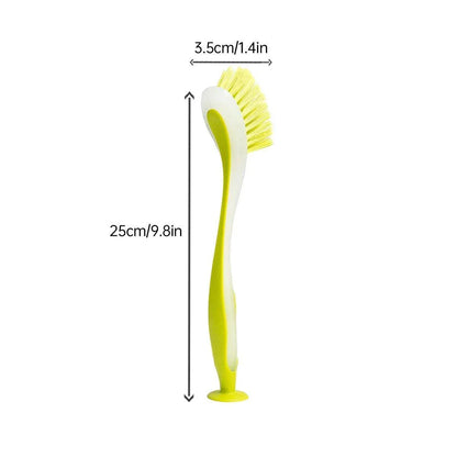 Multi Functional Long Handle Cleaning Brush Vertical Suction Kitchen Brush - Red - Mekamart Australia
