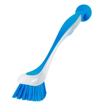 Multi Functional Long Handle Cleaning Brush Vertical Suction Kitchen Brush - Red - Mekamart Australia