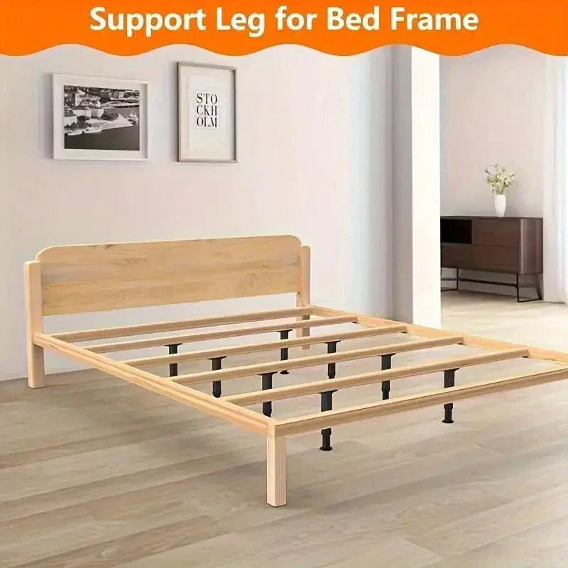 4pcs Adjustable Bed Frame Feet Ribbed Furniture Support Legs Sturdy Foundation - Mekamart Australia