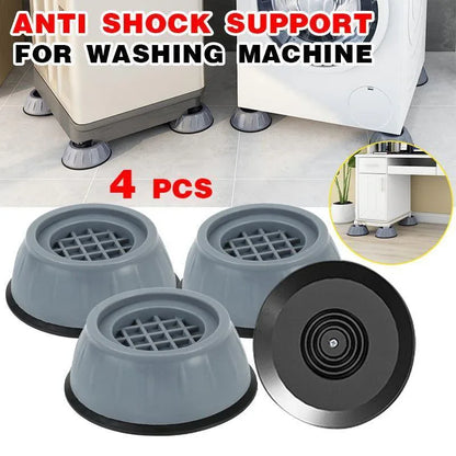 4x Washing Machine Support Pads Anti Vibration Leg Stopper Foot Pad Feet Pads - Large - Mekamart Australia