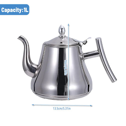 Thickened Stainless Steel Teapot Kettle With Strainer For Restaurant Hotel Use - Mekamart Australia
