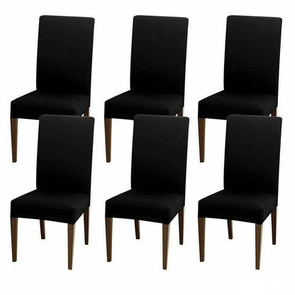 6X Stretch Chair Cover Seat Covers Spandex Washable Banquet Wedding Party Decora - Beige - Mekamart Australia