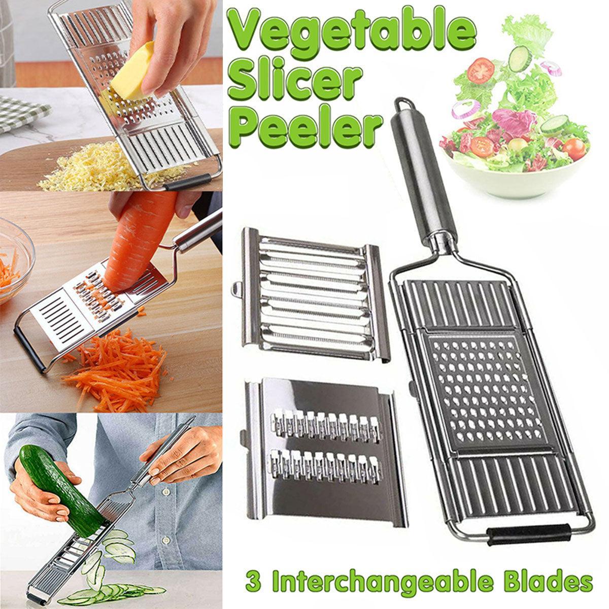 Multi-Purpose Vegetable Slicer Peeler Stainless Steel Grater Shredder Cutter - Mekamart Australia
