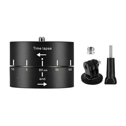 Action Camera 360° Rotating 60/120min Time Lapse Timer Tripod Head Adapter Gopro - 60min