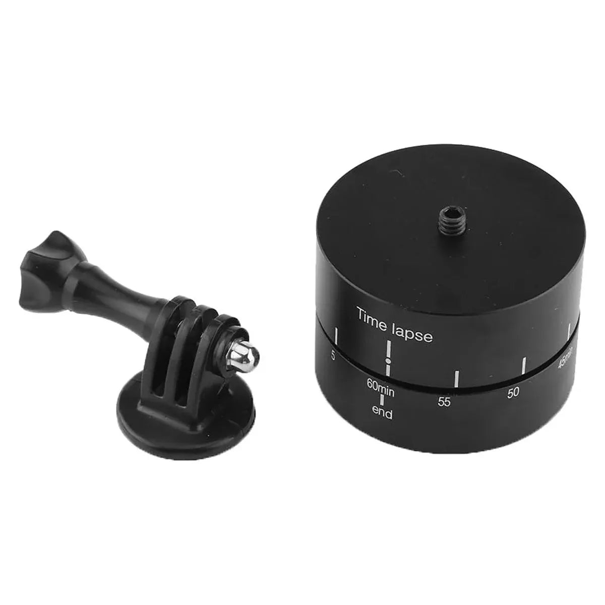 Action Camera 360° Rotating 60/120min Time Lapse Timer Tripod Head Adapter Gopro - 60min