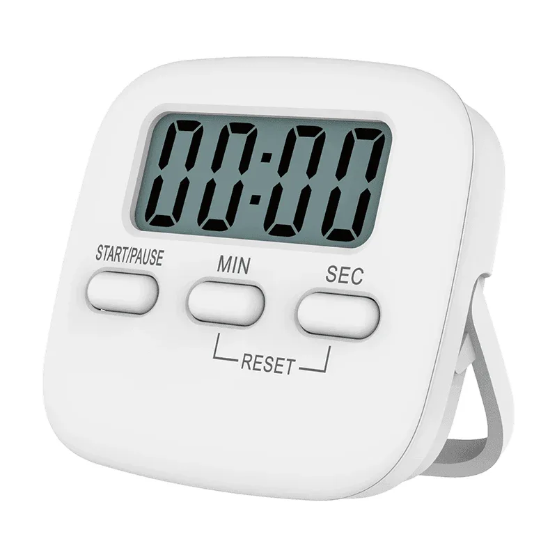 Digital Kitchen Timer 99 Minute Countdown Clock With LCD Display and Metal Mount - Pink - Mekamart Australia