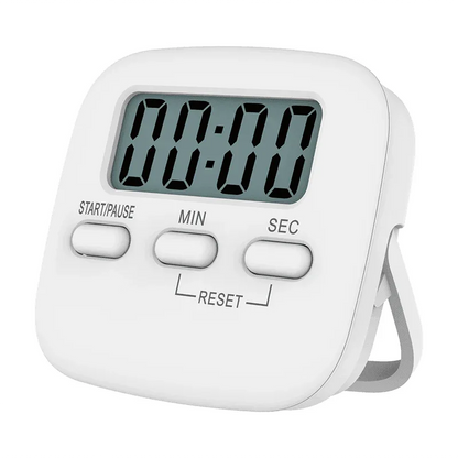 Digital Kitchen Timer 99 Minute Countdown Clock With LCD Display and Metal Mount - Pink - Mekamart Australia