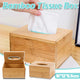 Bamboo Tissue Box Wooden Cover Dispenser Holder Storage Case for Home and Office - Mekamart Australia