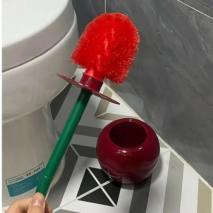Soft Wool Toilet Brush with Long Handle Plastic Cleaning Brush Household Tool - Mekamart Australia