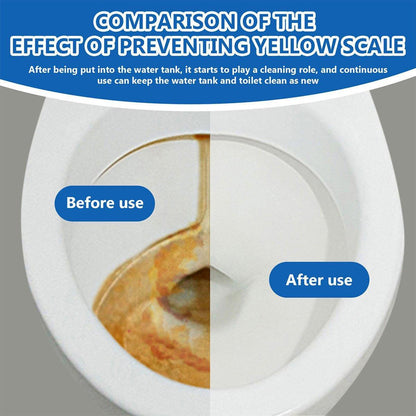 16/32pcs Effervescent Toilet Cleaning Tablets Descaling Deodorizing Odor Free - 2 boxes