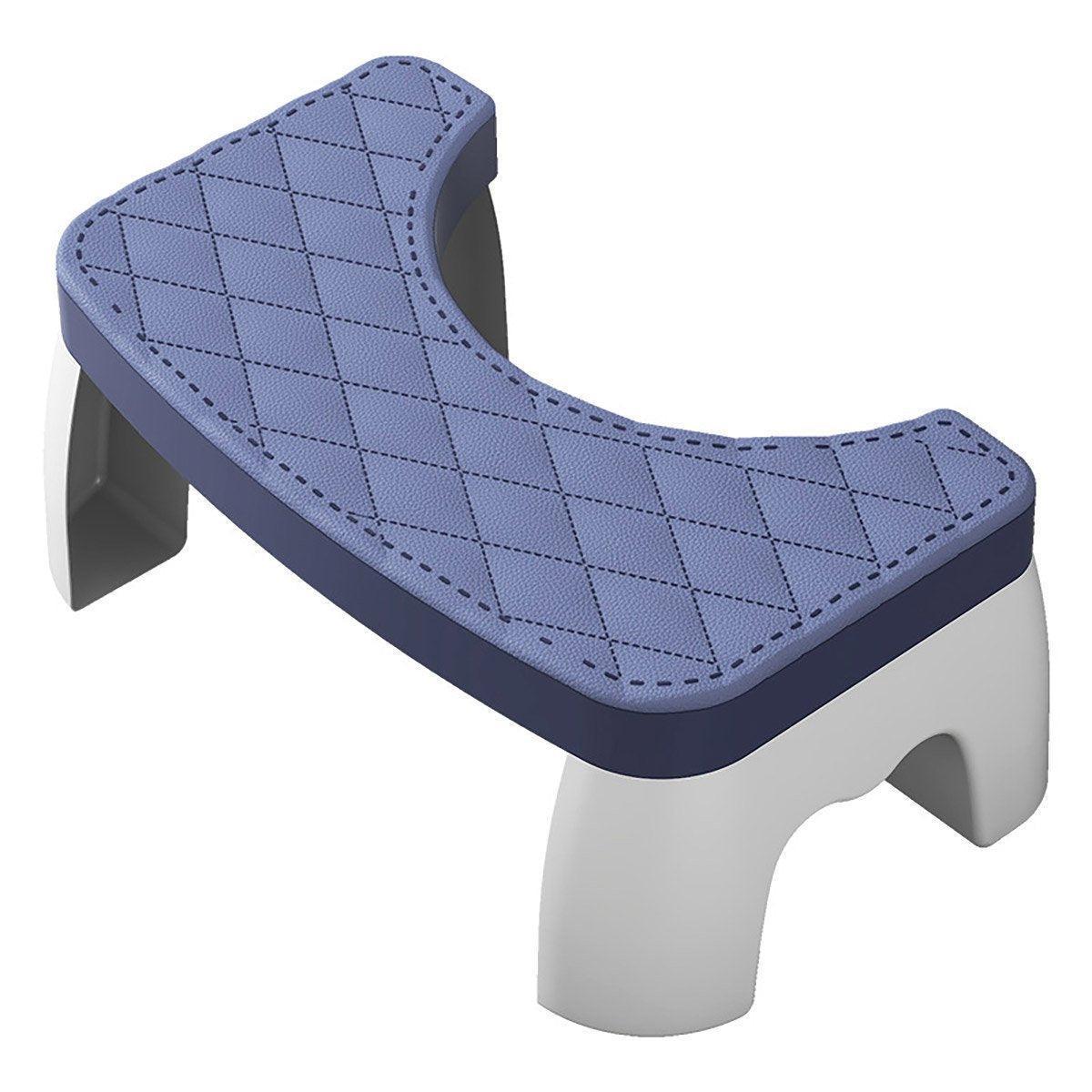 Toilet Stool Anti-Slip Bathroom Footstool for Home Use with Stable Support Design - White - Mekamart Australia