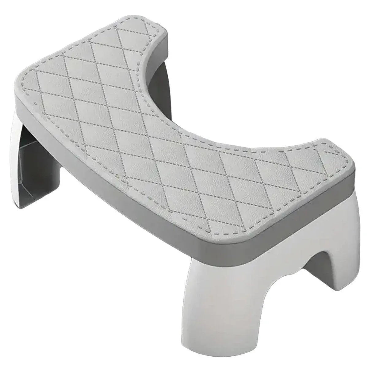 Toilet Stool Anti-Slip Bathroom Footstool for Home Use with Stable Support Design - White - Mekamart Australia