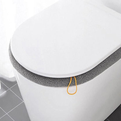 Soft Toilet Seat Bathroom Washable Warmer Cushion Mat Cover Pad Hook New Lid Au - Grey - Mekamart Australia