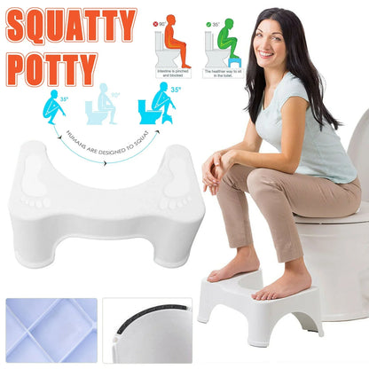 1X Sit And Squat Squatty Potty Stool Non-Slip Toilet Stools Healthy - Mekamart Australia